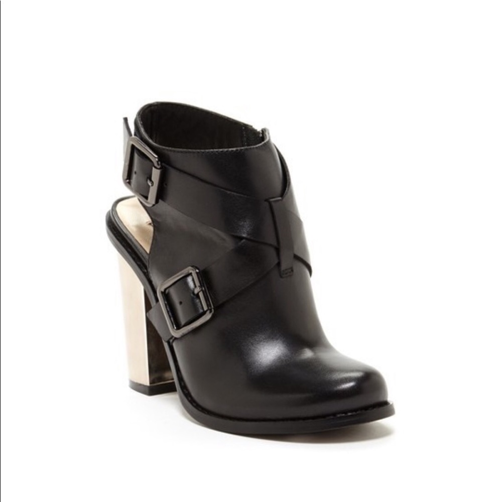 Kristin Cavallari Remi Mirrored Block Heel Booties